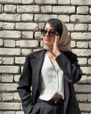 کت زارا شلوارهای پارچه ای واید ترک
